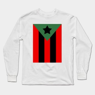 Afro Boricua Puerto Rican Flag Puerto Rico Pride Long Sleeve T-Shirt